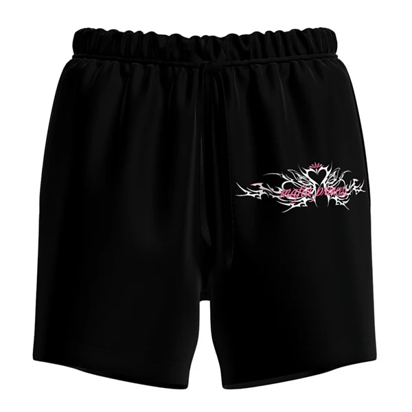 Leo Skepi Mafia Princess Shorts front view – bold women's streetwear shorts