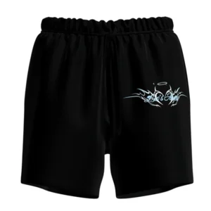 Leo Skepi Leo's Angels Shorts front view – exclusive women's streetwear shorts