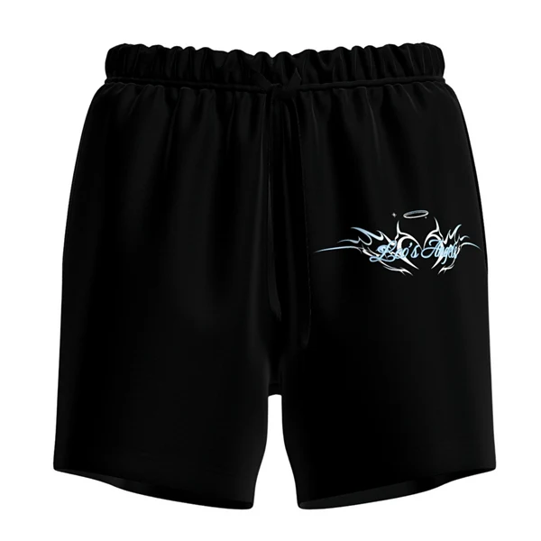 Leo Skepi Leo's Angels Shorts front view – exclusive women's streetwear shorts