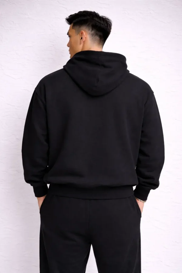 Leo Skepi Not Above Violence Hoodie back view – premium streetwear hoodie