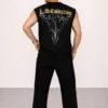 Gold Cutoff Tank Tee