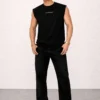Gold Cutoff Tank Tee
