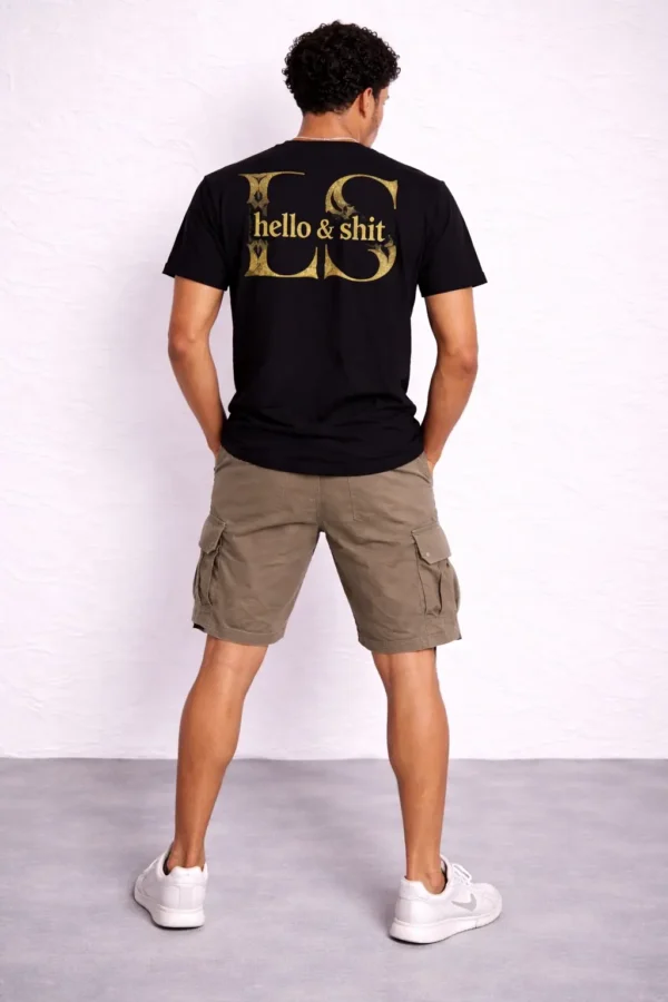 Gold Hello & Shit Tee