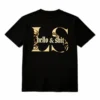 Leo Skepi Gold Hello and Shit Tee back view – premium streetwear t-shirt